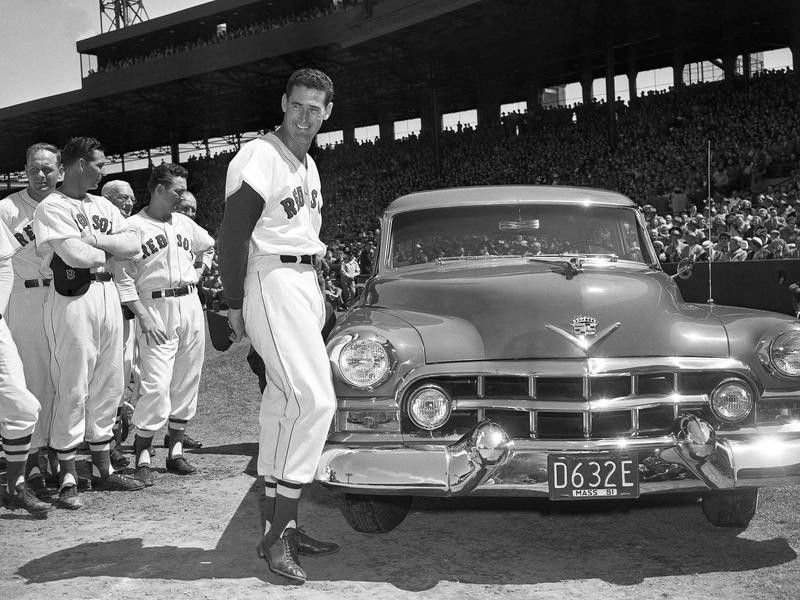 Ted Williams and his friends present him with new car