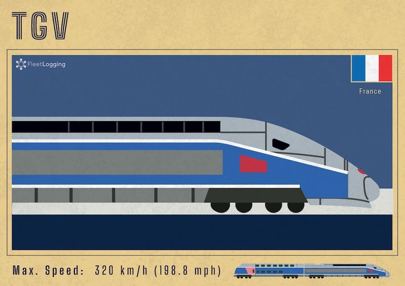 TGV high-speed train in France