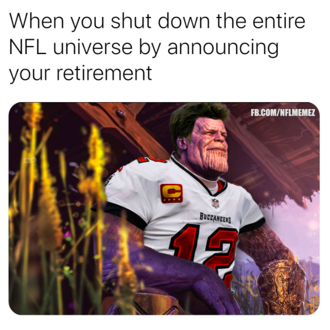 Thanos Tom Brady meme