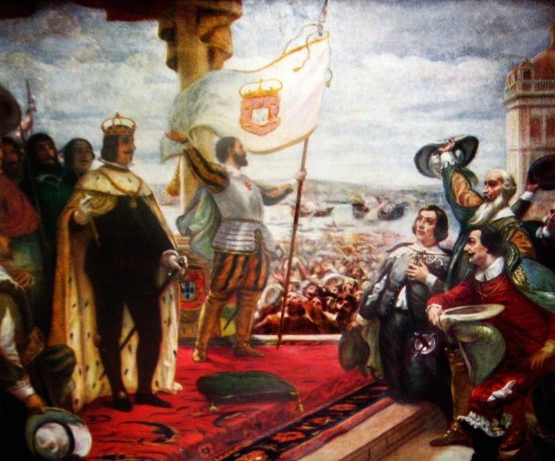 The Acclamation of the King John IV by Veloso Salgado