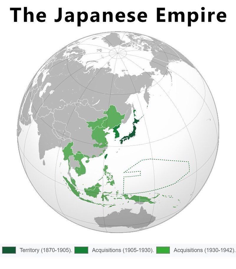 The Empire of Japan by 1942