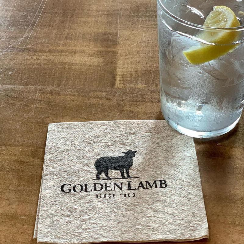 The Golden Lamb napkin