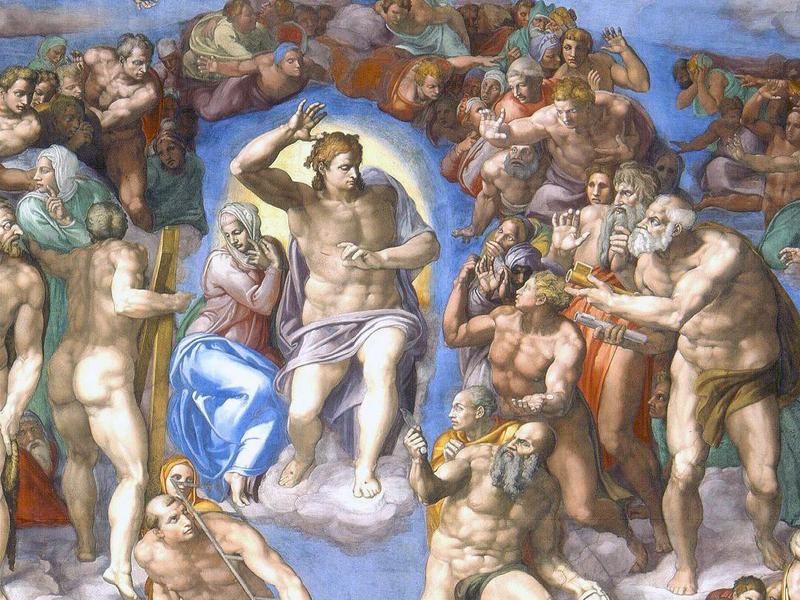The Last Judgement by Michelangelo, 1541