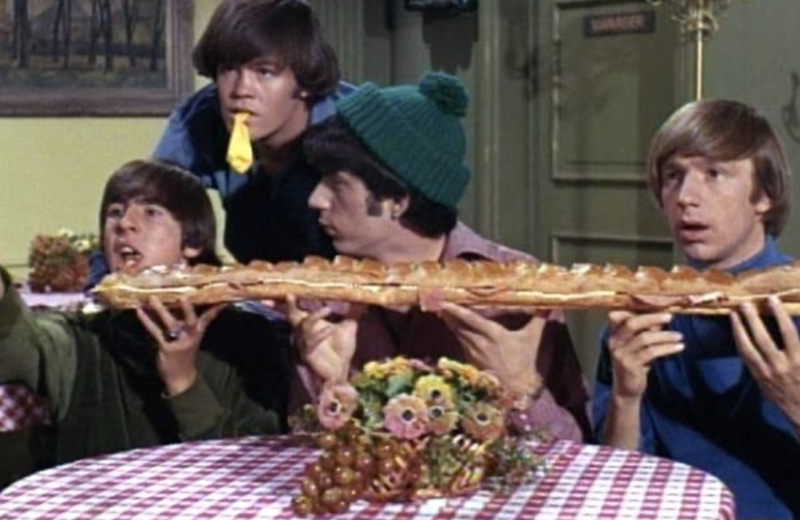 The Monkees and a sandwich