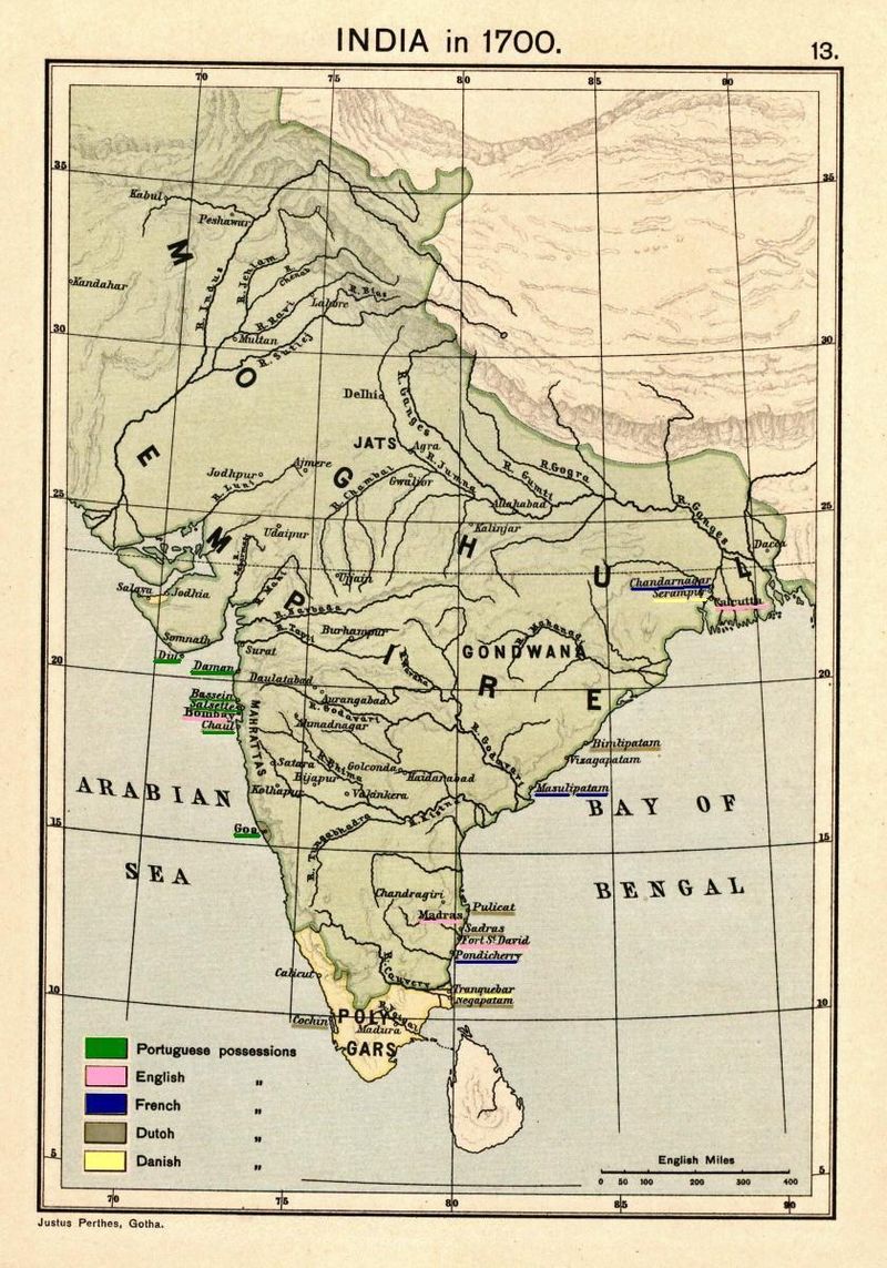 The Mughal Empire at its peak