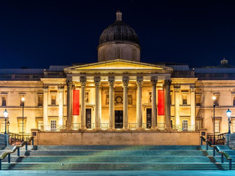 The National Gallery in Trafalgar Square, London