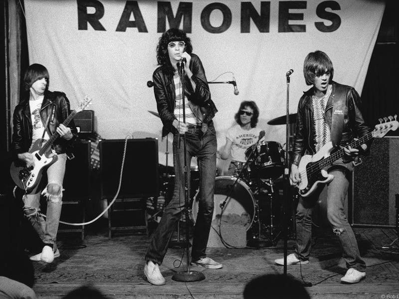 The Ramones playing