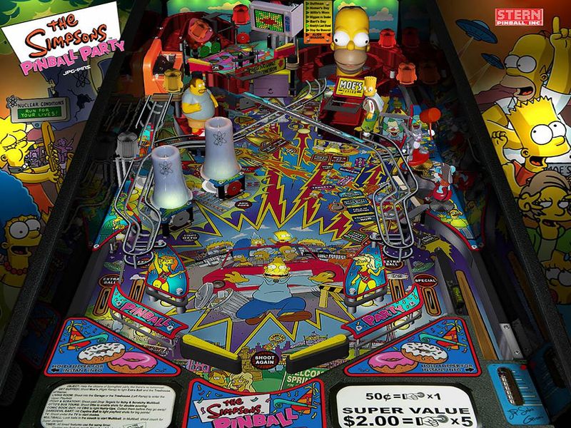 The Simpsons pinball machine