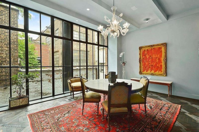 The townhome's dining room