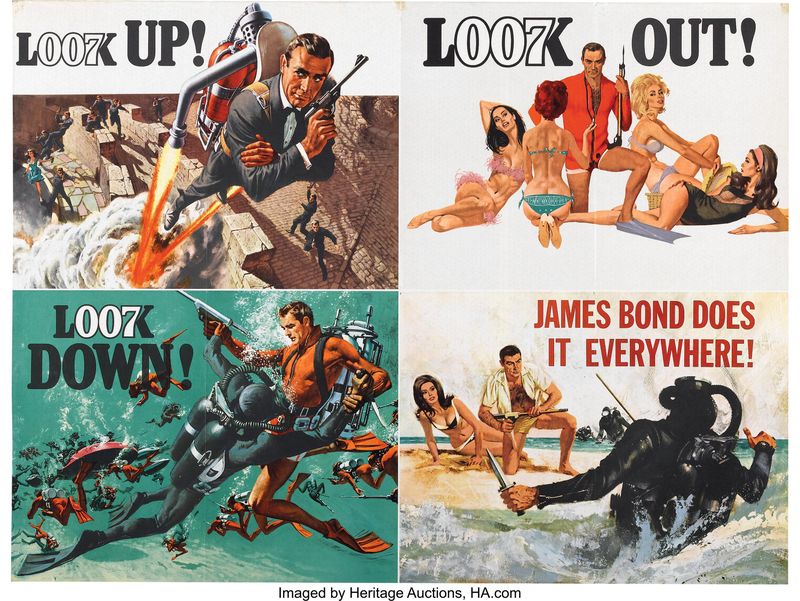 "Thunderball" 1965 poster
