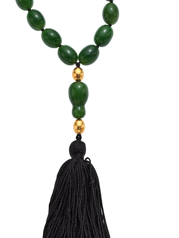Tiffany & Co. Jade Tassel Necklace