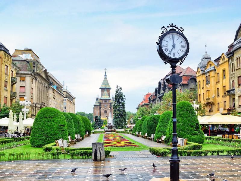 Timisoara Center square, Romania