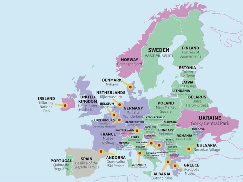 Top Attractions Map