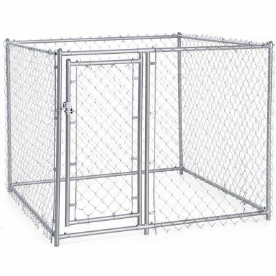 Tractor Supply dog kennel: Lucky Dog Galvanized Chain Link Dog Kennel Kit