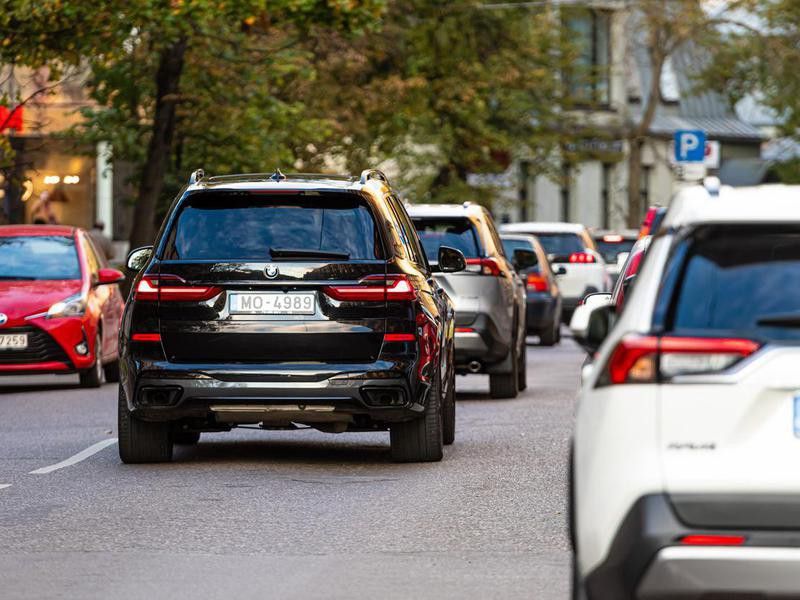 Traffic in Riga, Latvia