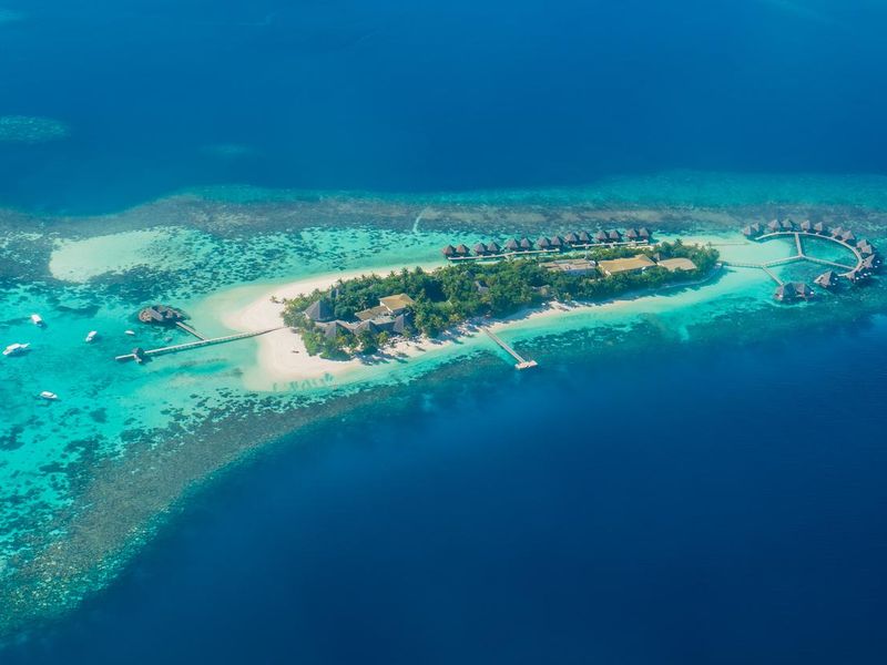 Tropical islands and atolls in Maldives