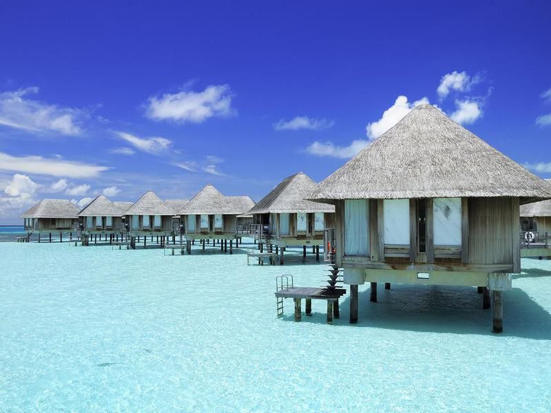 Tropical resort in Maldives