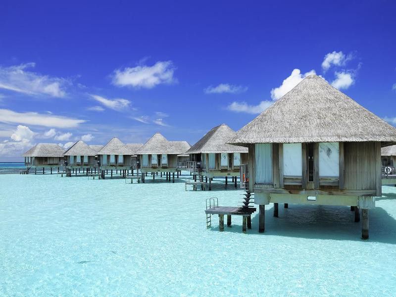 Tropical resort in Maldives