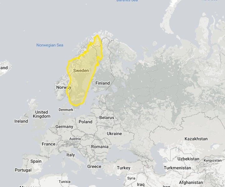 True size of Madagascar compared to Sweden