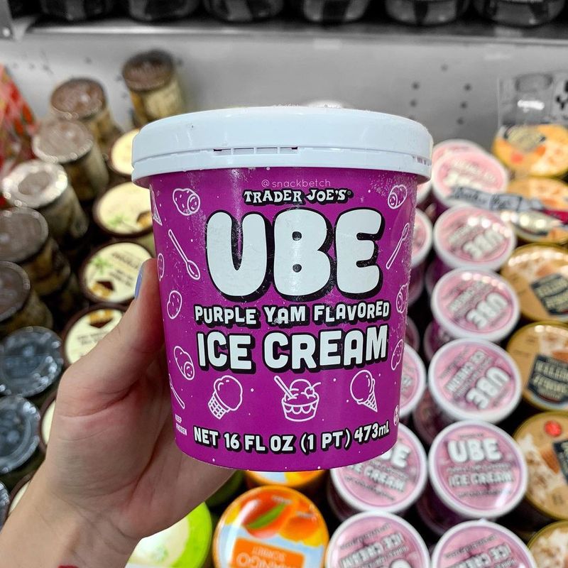 Ube purple yam ice cream