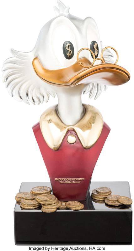 Uncle Scrooge McDuck of Duckburg Limited Edition Bronze Statue