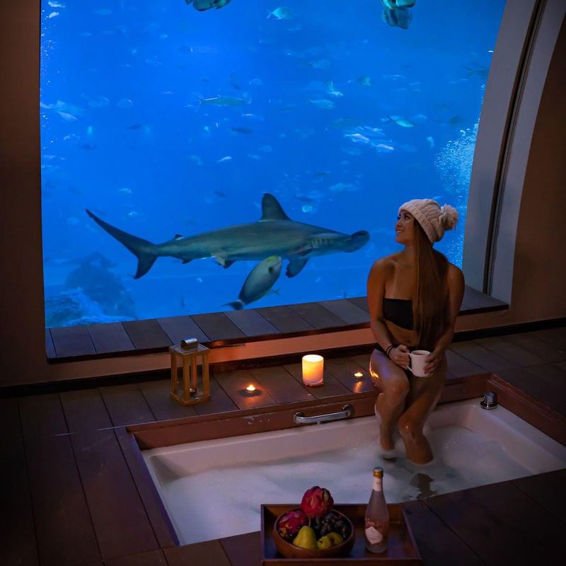 Underwater hotel room in Singapore