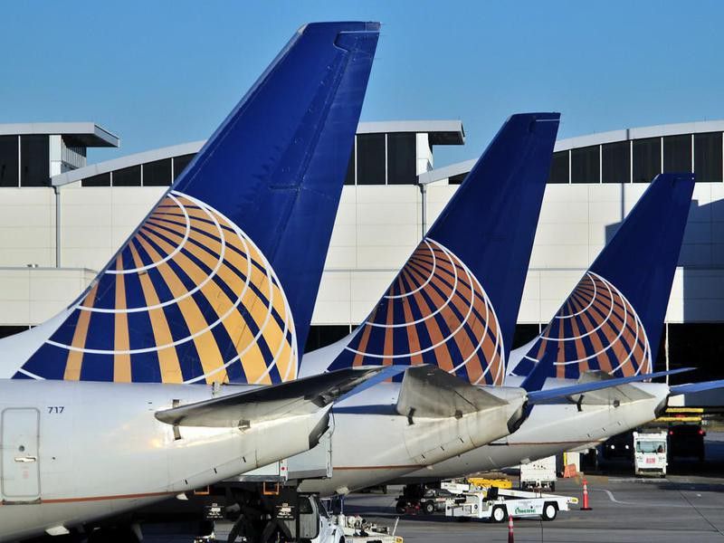United Airlines tails