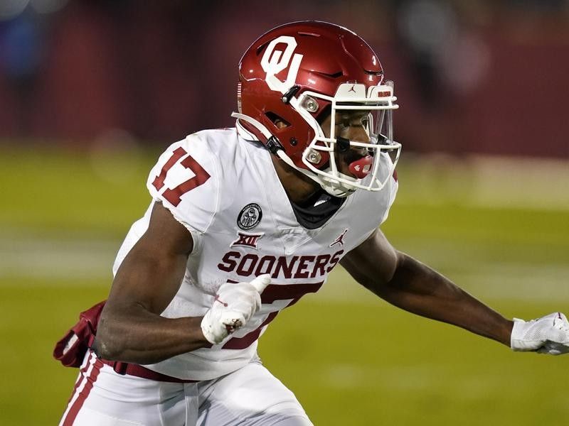 University of Oklahoma wide receiver Marvin Mims