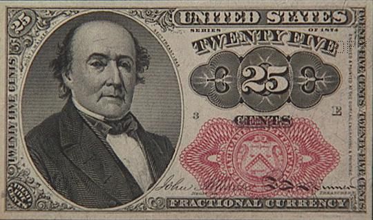 US 25 Cent Note