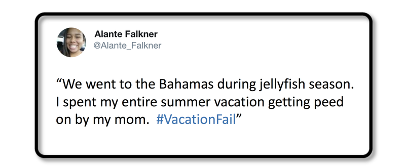 Vacation Fails on Twitter