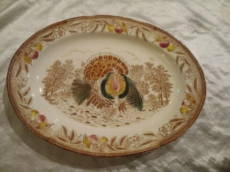 Vintage 20-Inch Turkey Platter