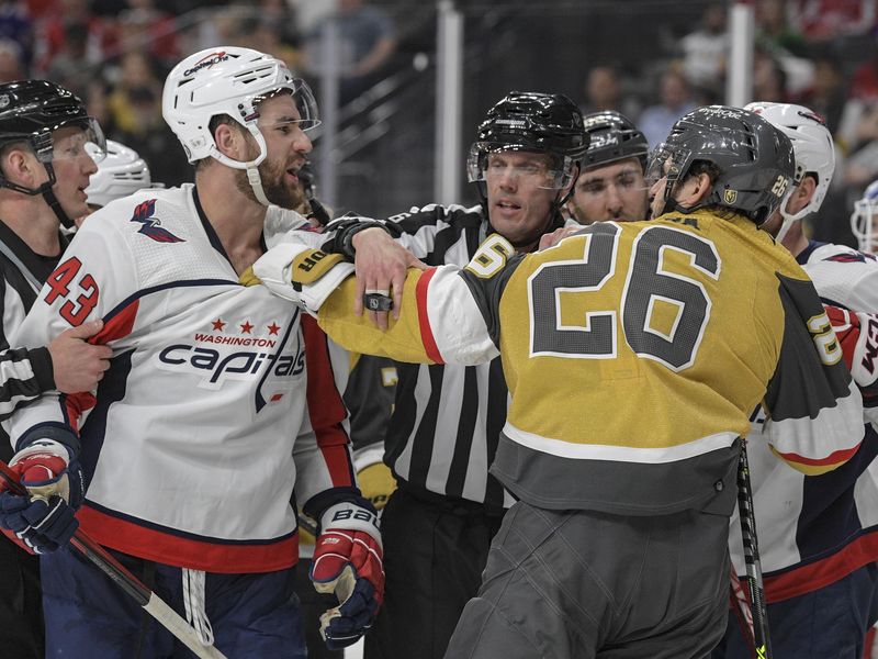 Washington Capitals right wing Tom Wilson in a fight