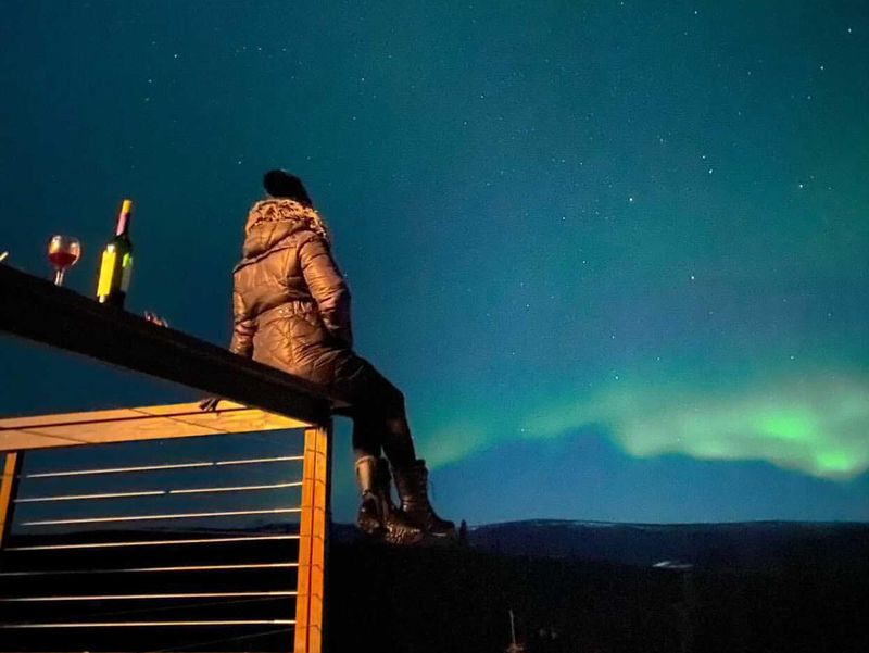 Watching the northern lights in Fairbanks, Alaska