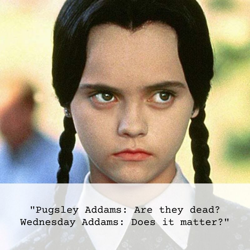 Wednesday Addams death quote