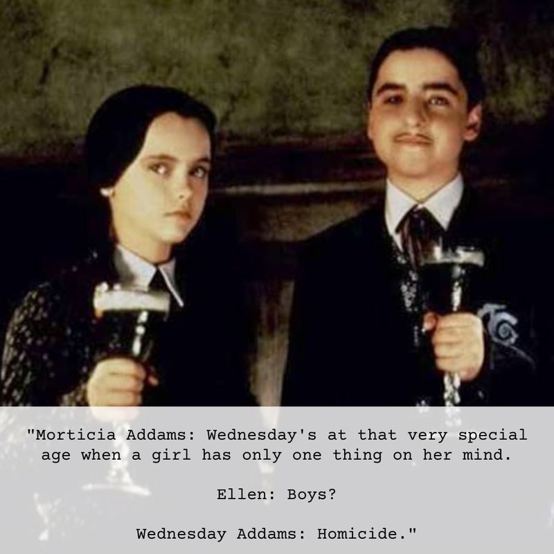 Wednesday Addams homicide quote