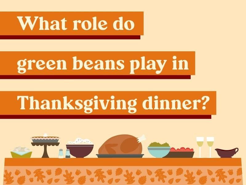 What role do green beans play in Thanksgiving dinner?