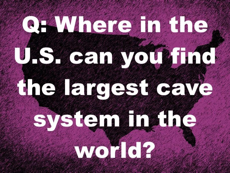 What's the largest cave system in the world?