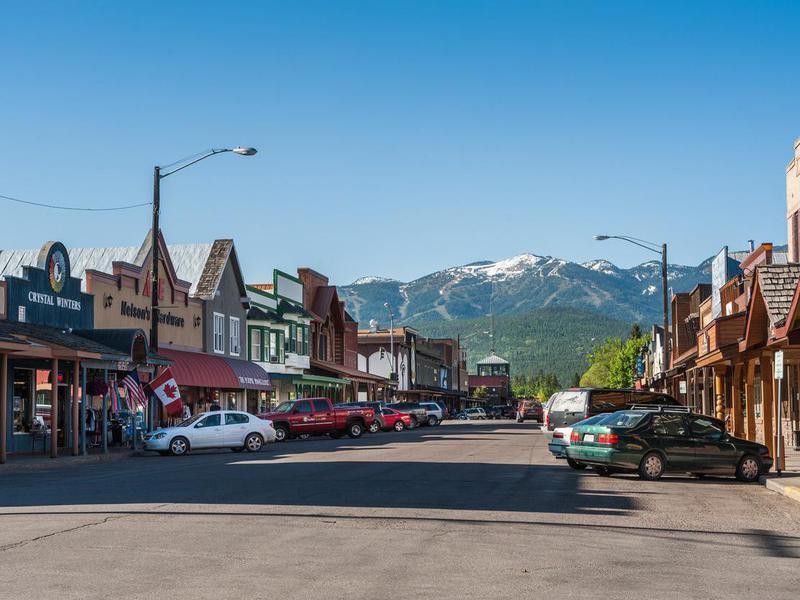 Whitefish Main Street in Montana
