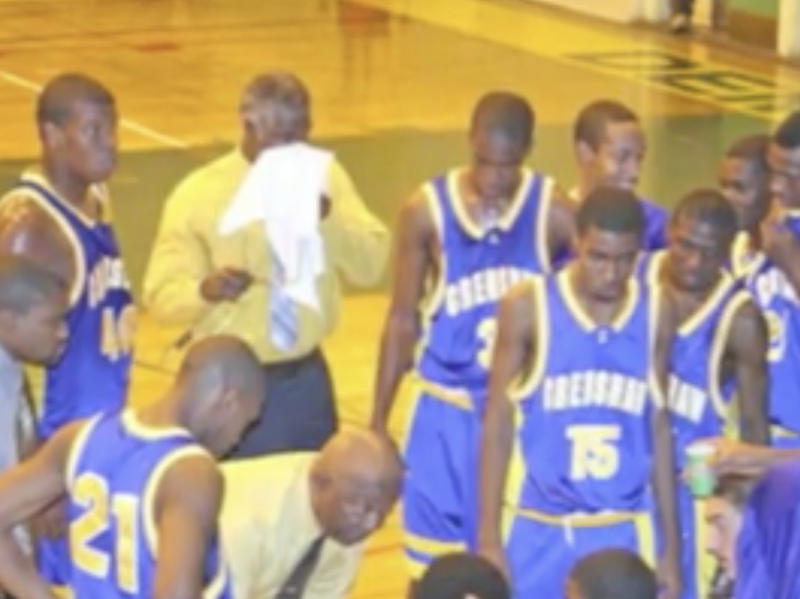 Willie West and Crenshaw basketball team