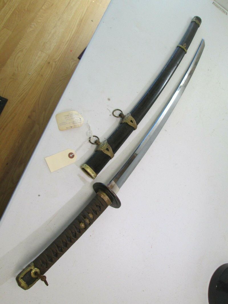 World War II Signed Masatada Katana Sword