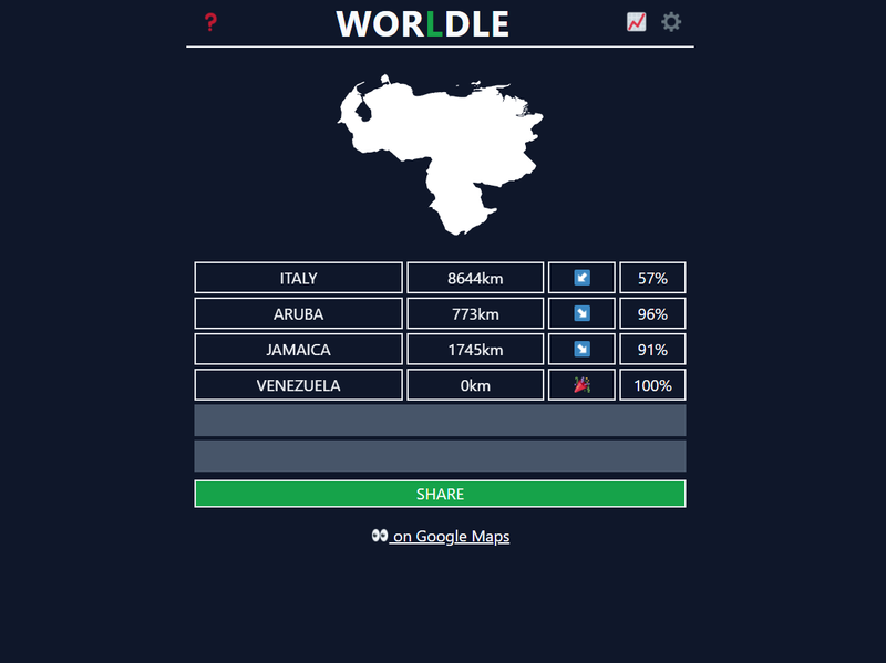 Worldle game