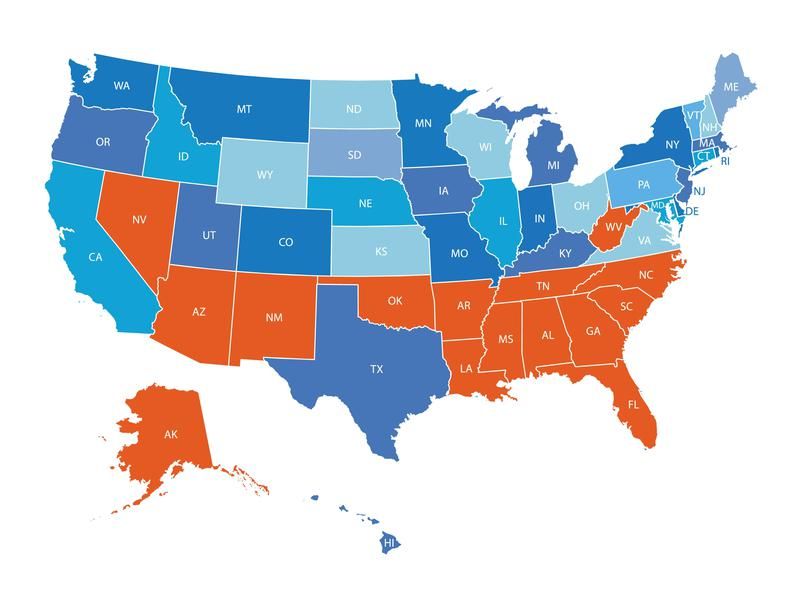 worst states
