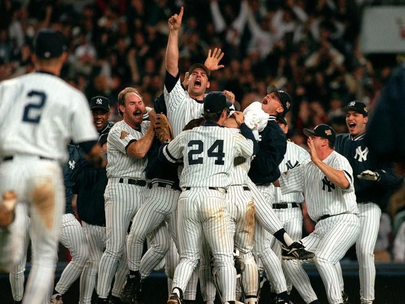Yankees Celebrating