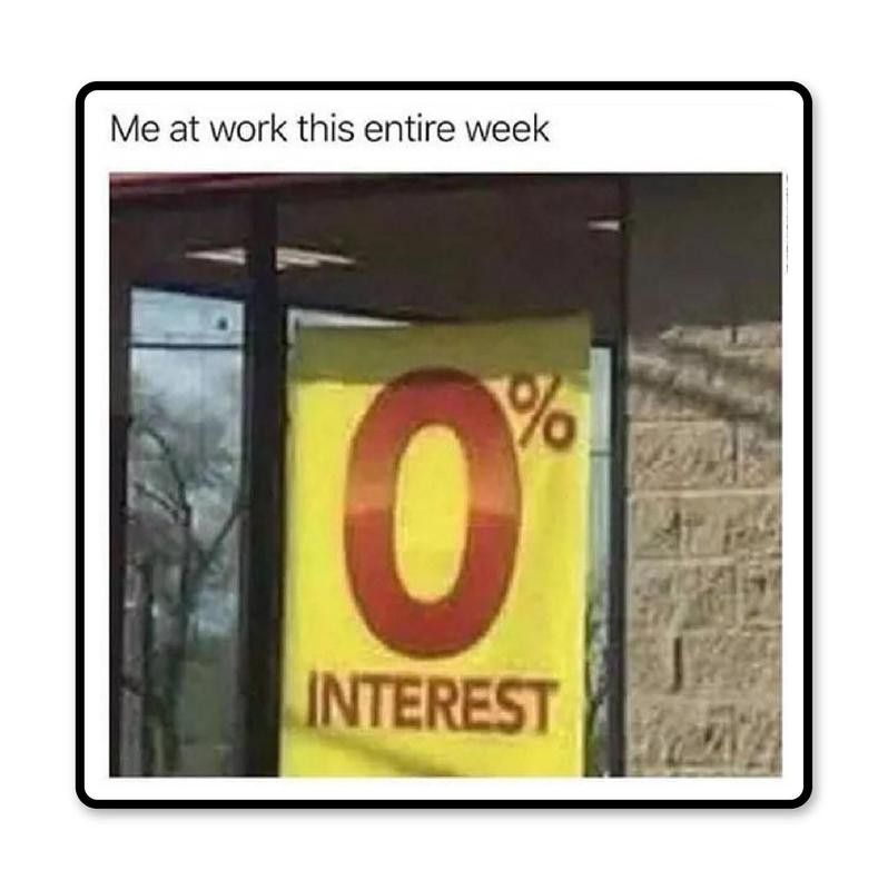 Zero percent interest