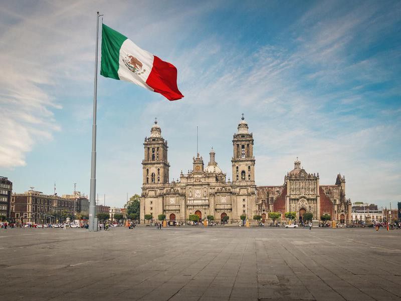 Zocalo Square in Mexico City, Mexico