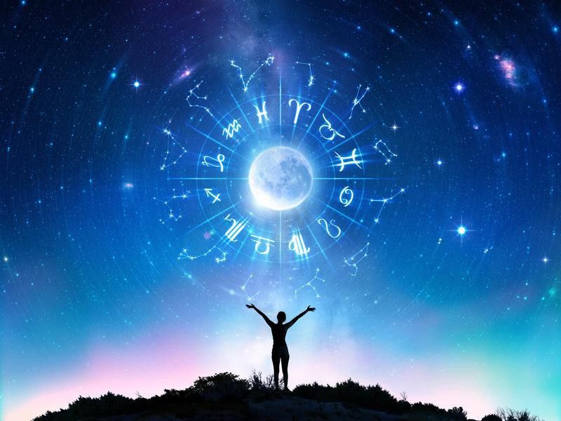 Zodiac signs in the sky